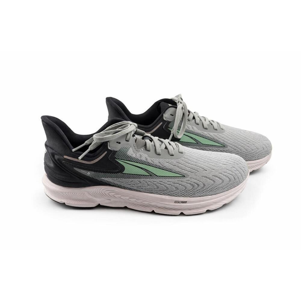 Altra Torin 6 Running Shoes Gray Mint Ego Max Cushion Zero Drop Road‎ Women's 6